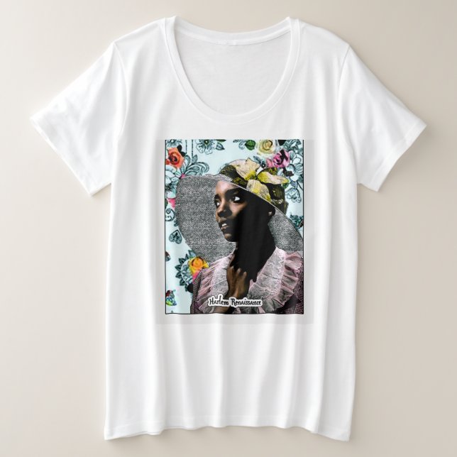 Camiseta Plus Size Das Ruas do Harlem ao teu armário. (Frente do Design)