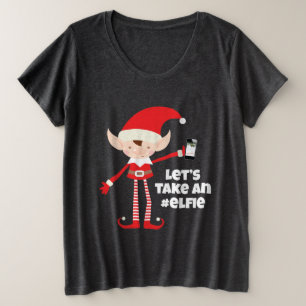 Camiseta Plus Size Deixe-nos tomar um Elfie