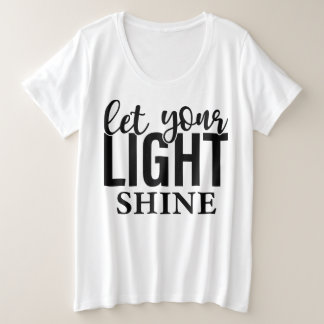 Camiseta Plus Size Deixe Sua Luz Brilhar