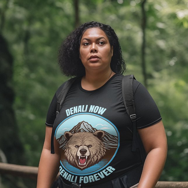 Camiseta Plus Size Denali Agora, Denali Sempre (Criador carregado)