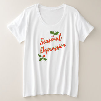 Camiseta Plus Size Depressão Sazonal (Saudação da Estação)