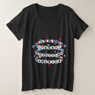 Camiseta Plus Size Design da América do deus abençoe