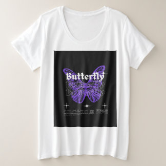 Camiseta Plus Size Design de Butterflie