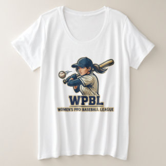 Camiseta Plus Size Design de Mascote da Liga Profissional de Beisebol