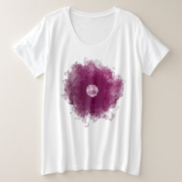 Camiseta Plus Size Design digital de madeira