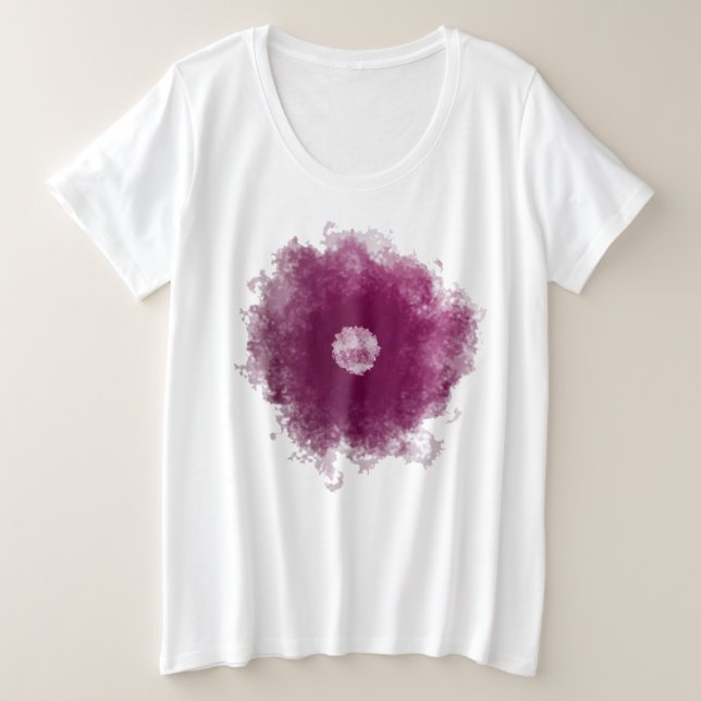 Camiseta Plus Size Design digital de madeira (Frente do Design)