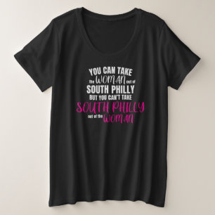 Camiseta Plus Size Design do Orgulho da Mulher do Sul da Filadélfia
