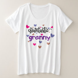 Camiseta Plus Size Design Grantastic Avós Heart