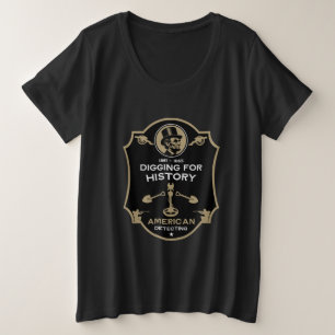 Camiseta Plus Size Detecção de Metal da Guerra Civil Americana