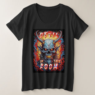 Camiseta Plus Size Diabo Nesta Sala