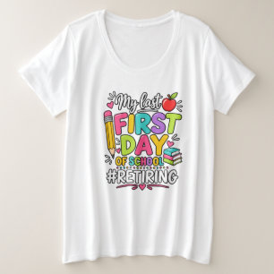 Camiseta Plus Size Dias de Celebração Colorida de Professor Aluno Esc