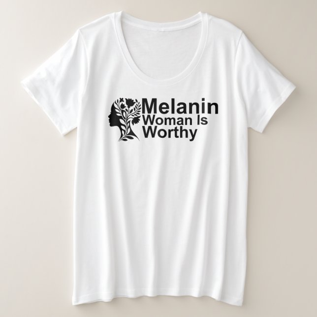 Camiseta Plus Size Digno (Frente do Design)