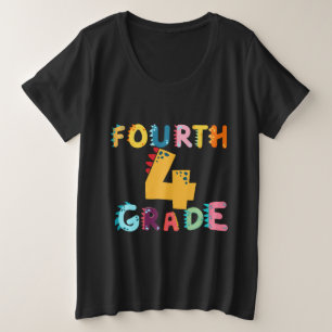Camiseta Plus Size Dino 4º GRAU Meninos do Esquadrão Professores do G