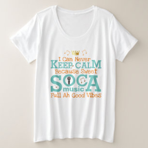 Camiseta Plus Size Doce SOCA Mantenha a Calma