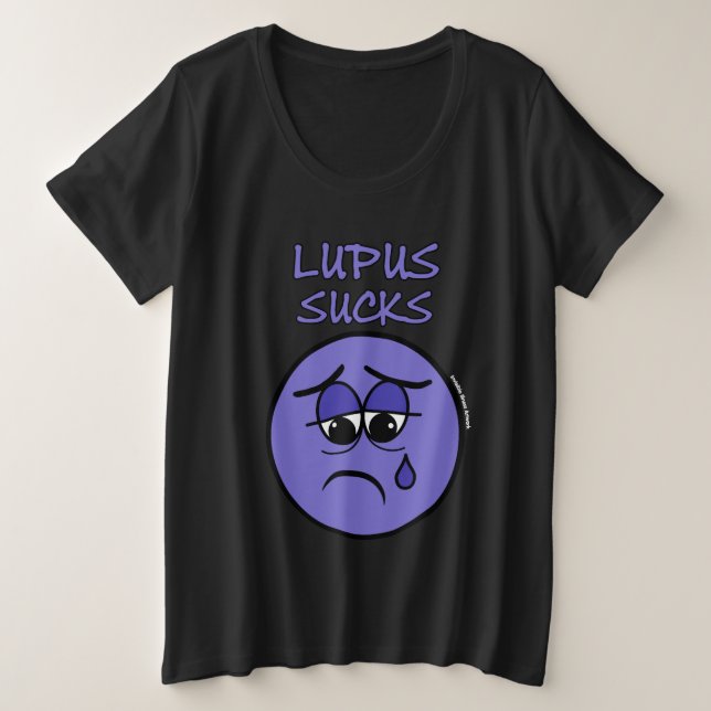 Camiseta Plus Size Dói...Lúpus (Frente do Design)