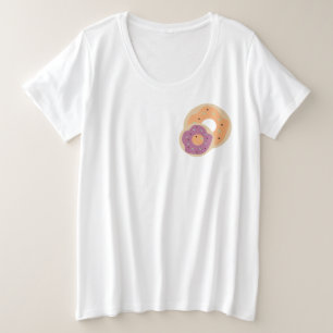 Camiseta Plus Size Donuts de Abóbora com Confeitos Frosted Fantasia d