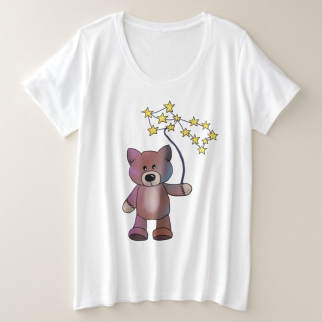 Camiseta Plus Size Dragão de estrela (Frente do Design)