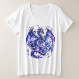 Camiseta Plus Size Dragão Mágico Celestial