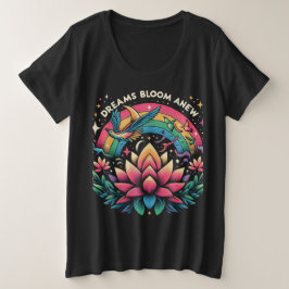 Camiseta Plus Size Dreams Bloom Anew