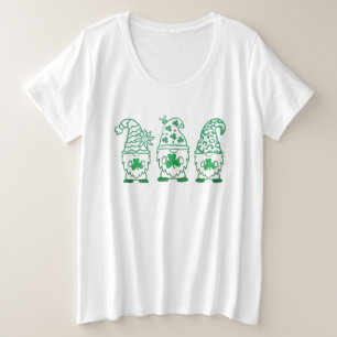Camiseta Plus Size Duendes do Dia de São Patrício-67845