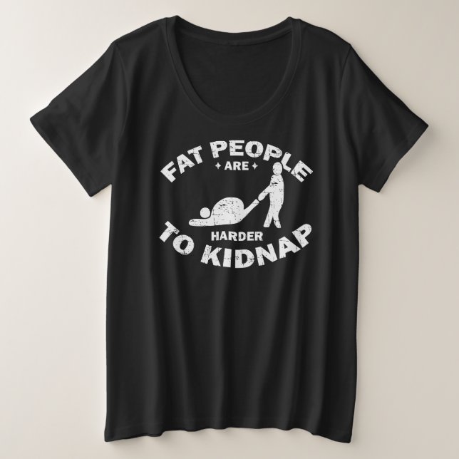 Camiseta Plus Size DURO AO KIDNAP, Meninas Novo Halloween 2023 (Frente do Design)