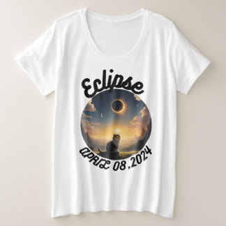 Camiseta Plus Size Eclipse Solar, 2024 Glasse de Eclipes Solares Vest