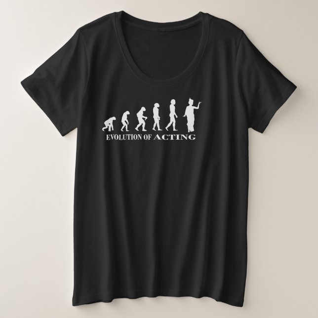 Camiseta Plus Size edição de designers básicos atuando (Frente do Design)