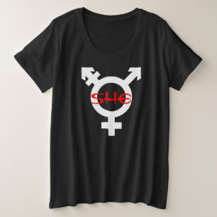 Camiseta Plus Size Ela Transgênero