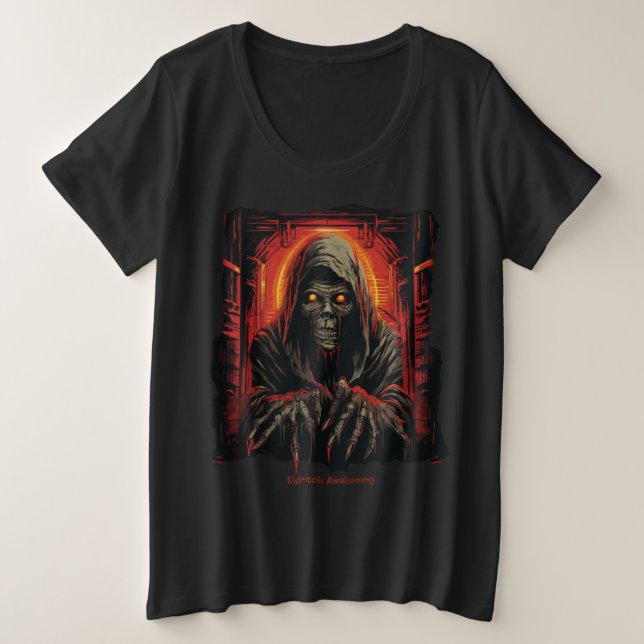 Camiseta Plus Size Eldritch Awakening (Frente do Design)
