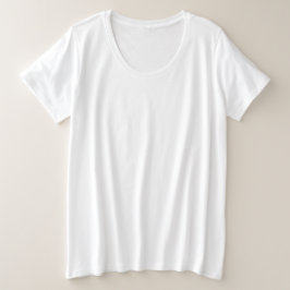 Camiseta Plus Size Elegant Confidence in Every Curve White