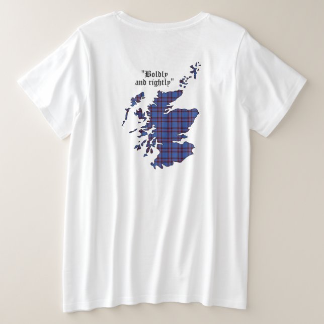 Camiseta Plus Size Elliot Clan Crachá Women's (Verso do Design)