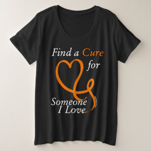 Camiseta Plus Size Encontre uma Cura/Coração/Alguém que eu ame...RSD/
