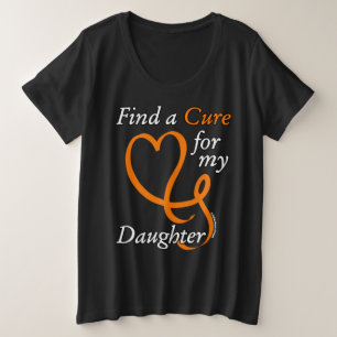 Camiseta Plus Size Encontre uma Cura/Coração/Filha...RSD/CRPS