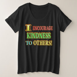 Camiseta Plus Size "ENCORAJO A ADVERTÊNCIA COM OS OUTROS!" Comprar De