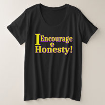 "Encorajo a honestidade!" Design bonito. Comprar A
