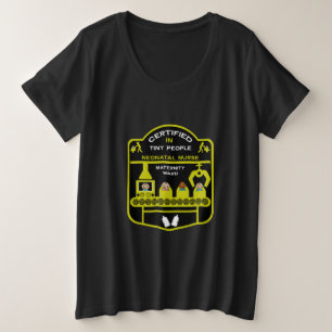 Camiseta Plus Size Enfermeira Neonatal Obrigado E Apoio Presente