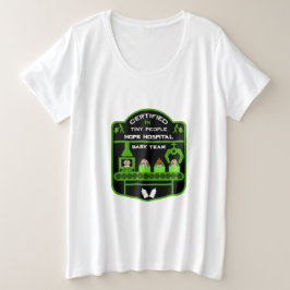 Camiseta Plus Size Enfermeiro Pediátrico Dúvidas de valorização