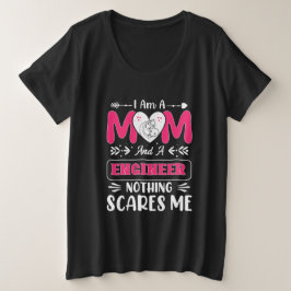 Camiseta Plus Size Engenheiro Engraçado Mãe, Engenheiro Mãe
