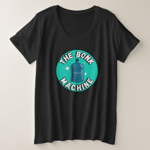 Camiseta Plus Size Engraçada Que máquina de ossos /Free Palestine des