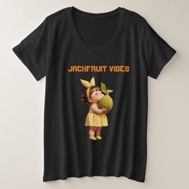 Camiseta Plus Size Engraçado 'Chubby Jackberry Girl' | Doce e ousado (Frente do Design)