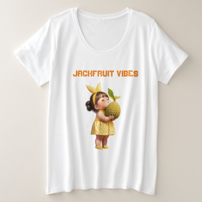 Camiseta Plus Size Engraçado 'Chubby Jackberry Girl' | Doce e ousado (Frente do Design)