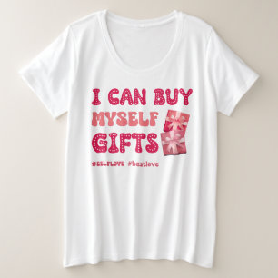 Camiseta Plus Size Engraçado Dia de os namorados Autoamor