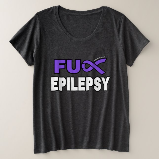 Camiseta Plus Size Epilepsia FU (Frente do Design)