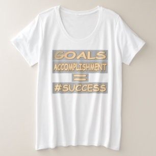 Camiseta Plus Size "EQUAÇÃO DE SUCESSO" Design. Comprar Agora