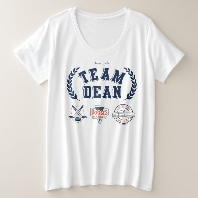 Camiseta Plus Size Equipe Dean Gilmore Girls Design (Frente do Design)