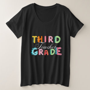 Camiseta Plus Size Escola de professores do 3º GRAU do Dino