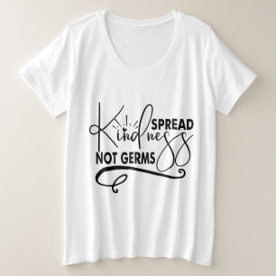 Camiseta Plus Size Espalhar gentileza Não Germes