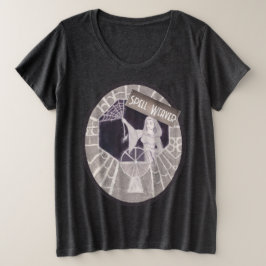 Camiseta Plus Size Espelho ortográfico gótico