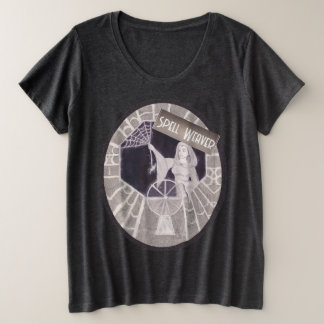 Camiseta Plus Size Espelho ortográfico gótico