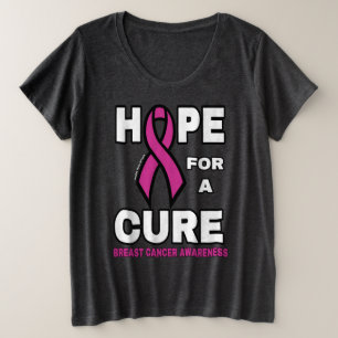 Camiseta Plus Size Esperança por um Cancer...
